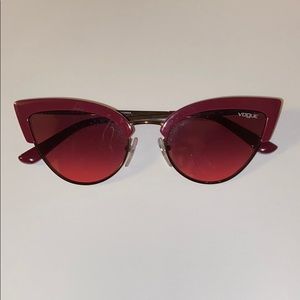 Vogue maroon cat eye sunglasses